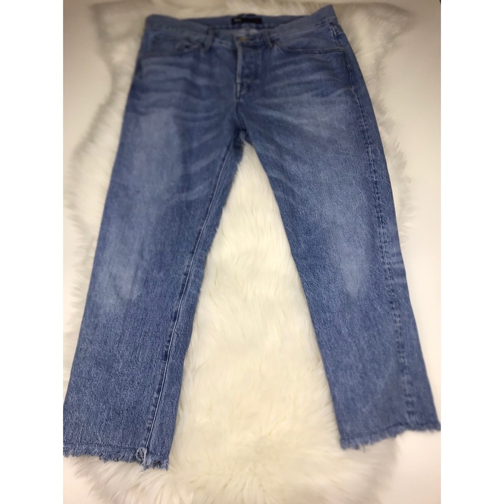 3X1  STELLA Straight Crop Frayed Jeans Sz 29 - Picture 7 of 8